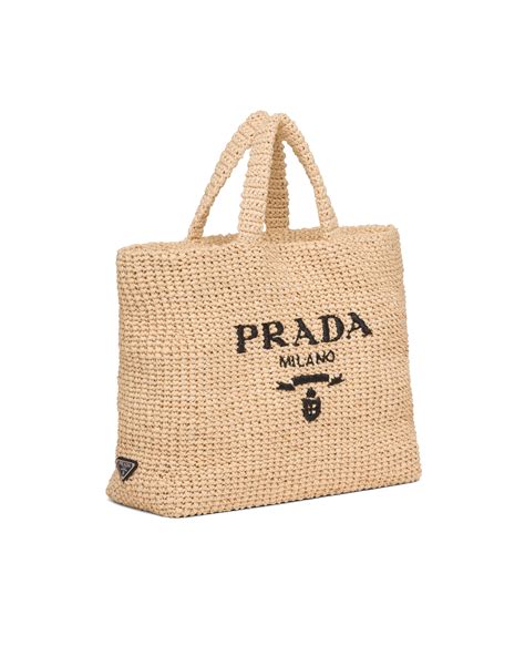 prada raffia tote bag|prada raffia tote small.